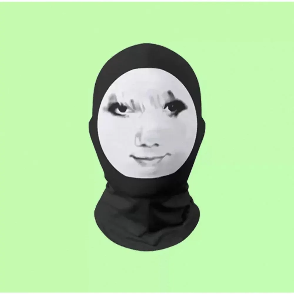 2‑Pack 3D Meme Balaclava Mask, Funny Prank Headwear Halloween Cosplay
